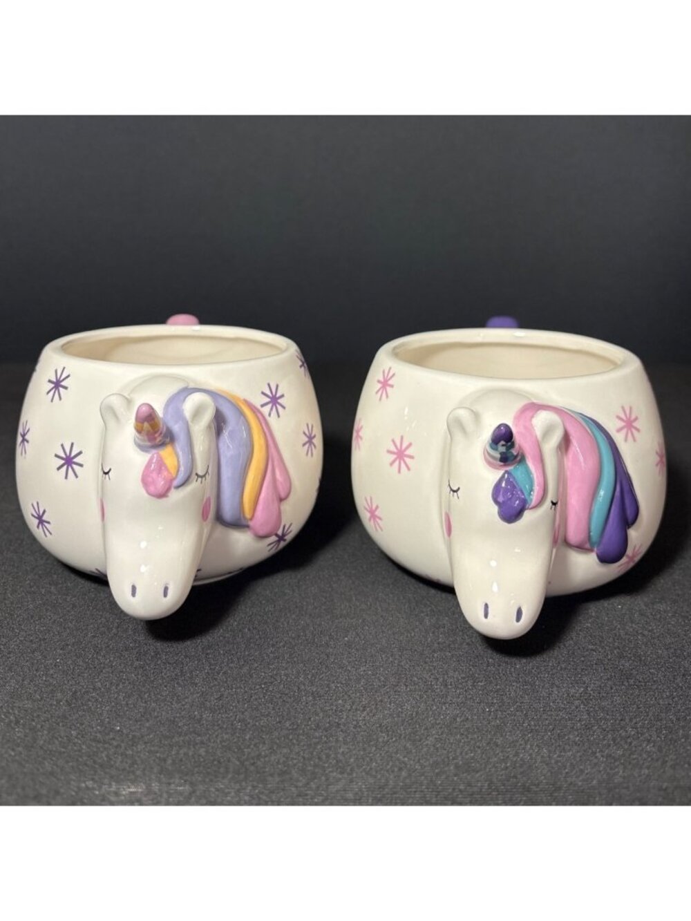 Unicorn Ceramic 3D Mug Coffee Tea Cocoa Chocolate Whimsical Planter 18 oz Mug - Picture 3 of 16